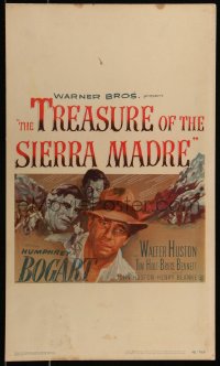 1h0394 TREASURE OF THE SIERRA MADRE WC 1948 different art of Humphrey Bogart, John Huston, rare!