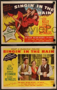 1h0292 SINGIN' IN THE RAIN 8 LCs 1952 Gene Kelly, Debbie Reynolds, O'Connor, rare complete set!