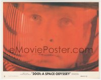 1j1592 2001: A SPACE ODYSSEY 8x10 mini LC #5 1968 classic c/u of Kier Dullea killing HAL, Kubrick!