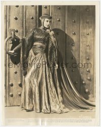 1j1416 ADVENTURES OF ROBIN HOOD 8x10.25 still 1938 Olivia De Havilland as Marian by enormous door!