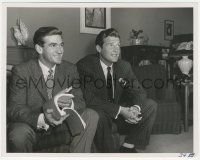 1j1533 ROD TAYLOR/ROGER MOORE deluxe 8x10 still 1956 MGM's newest star visits Roger taking lesson!