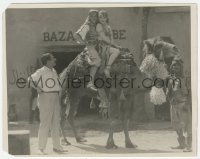 1j1555 SON OF THE SHEIK candid 8x10 still 1926 Rudolph Valentino & Vilma Banky on camel by director!