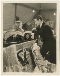 1j1559 SUSAN LENOX: HER FALL & RISE 8x10.25 still 1931 sexy Greta Garbo smiling at Clark Gable!!