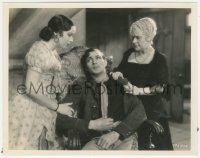1j1561 TEXAN 8x10.25 still 1930 exhausted Gary Cooper sitting in chair between Fay Wray & Emma Dunn!