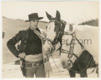 1j1562 TEXAN 7.75x9.5 still 1930 close up of Gary Cooper as The Llano Kid with horses by Bredell!