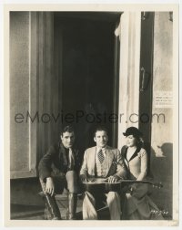 1j1563 TEXAN candid 8x10.25 still 1930 Gary Cooper, Fay Wray & guitarist Rafael Solo by Bredell!
