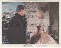 1j1602 TO CATCH A THIEF color 8x10 still R1963 Cary Grant staring at beautiful Grace Kelly, Hitchcock