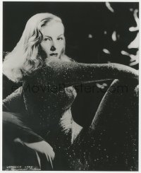 1j1574 VERONICA LAKE 8x10 REPRO photo 1980s classic portrait of the sexy star in sparkling dress!