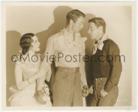1j1580 VIRGINIAN 8x10 still 1929 Gary Cooper standing between Mary Brian & Richard Arlen by Richee!