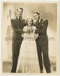 1j1583 WEDDING NIGHT 8x10 key book still 1935 best Anna Sten between Gary Cooper & Ralph Bellamy!