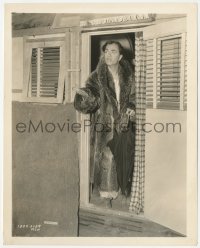 1j1585 WILLIAM POWELL 8x10 still 1937 w/ fur coat, doeskin moccasins & umbrella from Double Wedding!