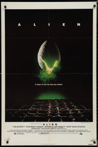 1j1802 ALIEN NSS style 1sh 1979 Ridley Scott outer space sci-fi monster classic, cool egg image!