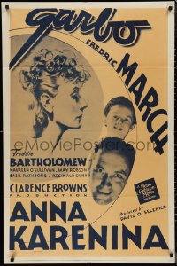 1j1812 ANNA KARENINA 1sh R1948 beautiful Greta Garbo, Fredric March, Freddie Bartholomew!