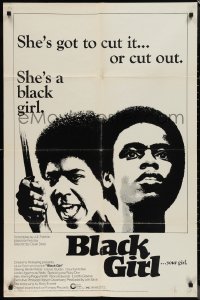 1j1839 BLACK GIRL 1sh 1972 directed by Ossie Davis, Claudia McNeil has to cut it or cut out!