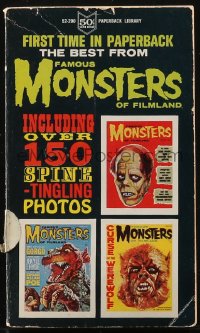 1j0445 BEST FROM FAMOUS MONSTERS OF FILMLAND paperback book 1964 over 150 spine-tingling photos!