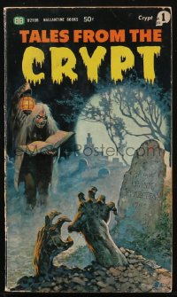 1j0450 TALES FROM THE CRYPT paperback book 1964 Frank Frazetta cover art, E.C. reprints!