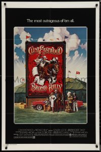 1j1853 BRONCO BILLY 1sh 1980 Clint Eastwood directs & stars, Huyssen & Gerard Huerta art!