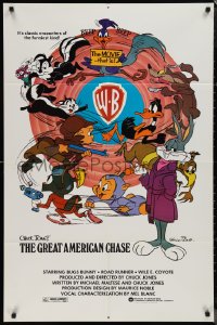 1j1855 BUGS BUNNY & ROAD RUNNER MOVIE 1sh 1979 Chuck Jones classic cartoon, Great American Chase!
