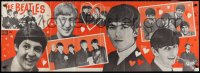 1j0244 BEATLES 19x53 commercial poster 1964 Harrison, McCartney, Starr & Lennon, sent to stores!