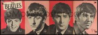 1j0245 BEATLES #2 19x53 commercial poster 1964 great portraits of John, Paul, George & Ringo!