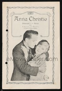 1j0256 ANNA CHRISTIE Danish program 1924 Blanche Sweet, Thomas Ince, from Eugene O'Neill's play!