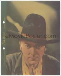 1j0201 WILLIAM BOYD Dixie ice cream premium 1930s cowboy portrait with info & images on the back!