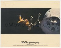 1j0194 2001: A SPACE ODYSSEY Cinerama color English FOH LC 1968 Kubrick, astronaut in space!