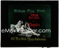 1j0616 CLEOPATRA glass slide 1917 great image of Theda Bara as Queen of the Nile, very rare!