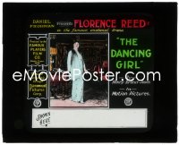 1j0622 DANCING GIRL glass slide 1915 full-length Florence Reed in the famous emotional drama!