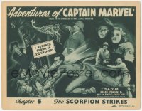 1j0871 ADVENTURES OF CAPTAIN MARVEL chapter 5 TC 1941 Tom Tyler in costume, Scorpion Strikes, rare!