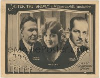 1j0937 AFTER THE SHOW LC 1921 sexy Lila Lee between Jack Holt & Charles Ogle, ultra rare!