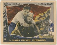 1j0938 ALASKAN LC 1924 close up of Thomas Meighan & old man, James Oliver Curwood, ultra rare!