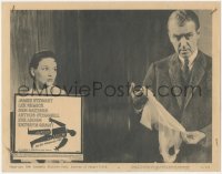 1j0942 ANATOMY OF A MURDER LC #4 1959 Preminger, James Stewart carefully holds lace undergarments!