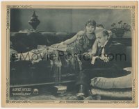 1j0966 BORDERLAND LC 1922 Agnes Ayres reading poetry to her husband, who doesn't care, ultra rare!