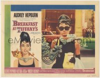 1j0972 BREAKFAST AT TIFFANY'S LC #6 1961 great close up of Audrey Hepburn in sunglasses & diamonds!