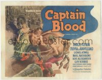 1j0873 CAPTAIN BLOOD TC 1935 Alex Raymond art of Errol Flynn & De Havilland on ship, very rare!