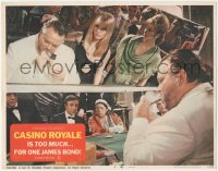 1j0979 CASINO ROYALE LC #8 1967 Peter Sellers as James Bond & Orson Welles gambling in casino!