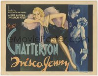 1j0886 FRISCO JENNY TC 1933 incredible art of bad girl Ruth Chatterton, pre-Code, very rare!