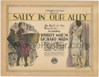 1j0915 SALLY IN OUR ALLEY TC 1927 orphan Shirley Mason, an idyll of the tenements, ultra rare!