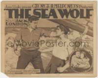 1j0918 SEA WOLF TC 1920 great art of Noah Beery Sr. as Jack London's Wolf Larsen, ultra rare!