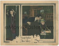1j1161 SHORT SKIRTS LC 1921 Gladys Walton wielding hairbrush & in diner with flirty man, ultra rare!