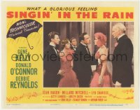 1j1168 SINGIN' IN THE RAIN LC #3 1952 top cast members in classic confrontation at movie's end!