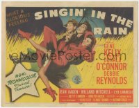 1j0922 SINGIN' IN THE RAIN TC 1952 classic art of Gene Kelly, Donald O'Connor & Debbie Reynolds!