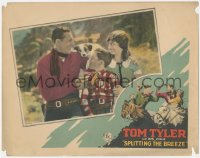 1j1177 SPLITTING THE BREEZE LC 1927 Tom Tyler, Buzz Barton, Peggy Montgomery & cute dog, ultra rare!