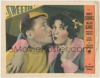 1j1185 SWEETIE LC 1929 best portrait of Jack Oakie kissing Helen Kane's cheek, ultra rare!