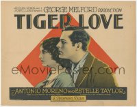 1j0927 TIGER LOVE TC 1924 Antonio Moreno is aristocrat by day, Wildcat by night, early Howard Hawks!