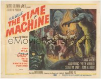 1j0928 TIME MACHINE TC 1961 H.G. Wells, Rod Taylor, Yvette Mimieux, cool Reynold Brown sci-fi art!