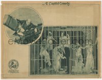 1j1209 WONDERFUL NIGHT LC 1919 Smiling Billy Parsons in giant cage with women dressed as birds!