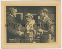 1j1210 VAMP LC 1918 Enid Bennett shaking hands with man she knew was her enemy, ultra rare!