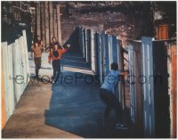 1j1218 WEST SIDE STORY roadshow LC 1962 Chakiris & Sharks chasing Jet in alley, ultra rare!